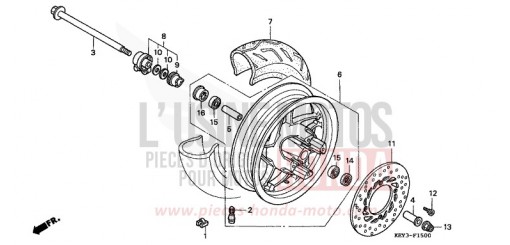 ROUE AVANT FES1251 de 2001